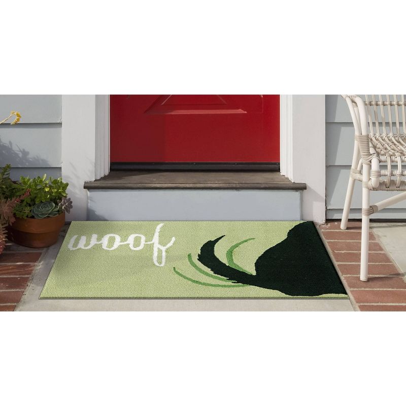 Frontporch Indoor/Outdoor Woof Rug 24"X36" Green - Liora Manne