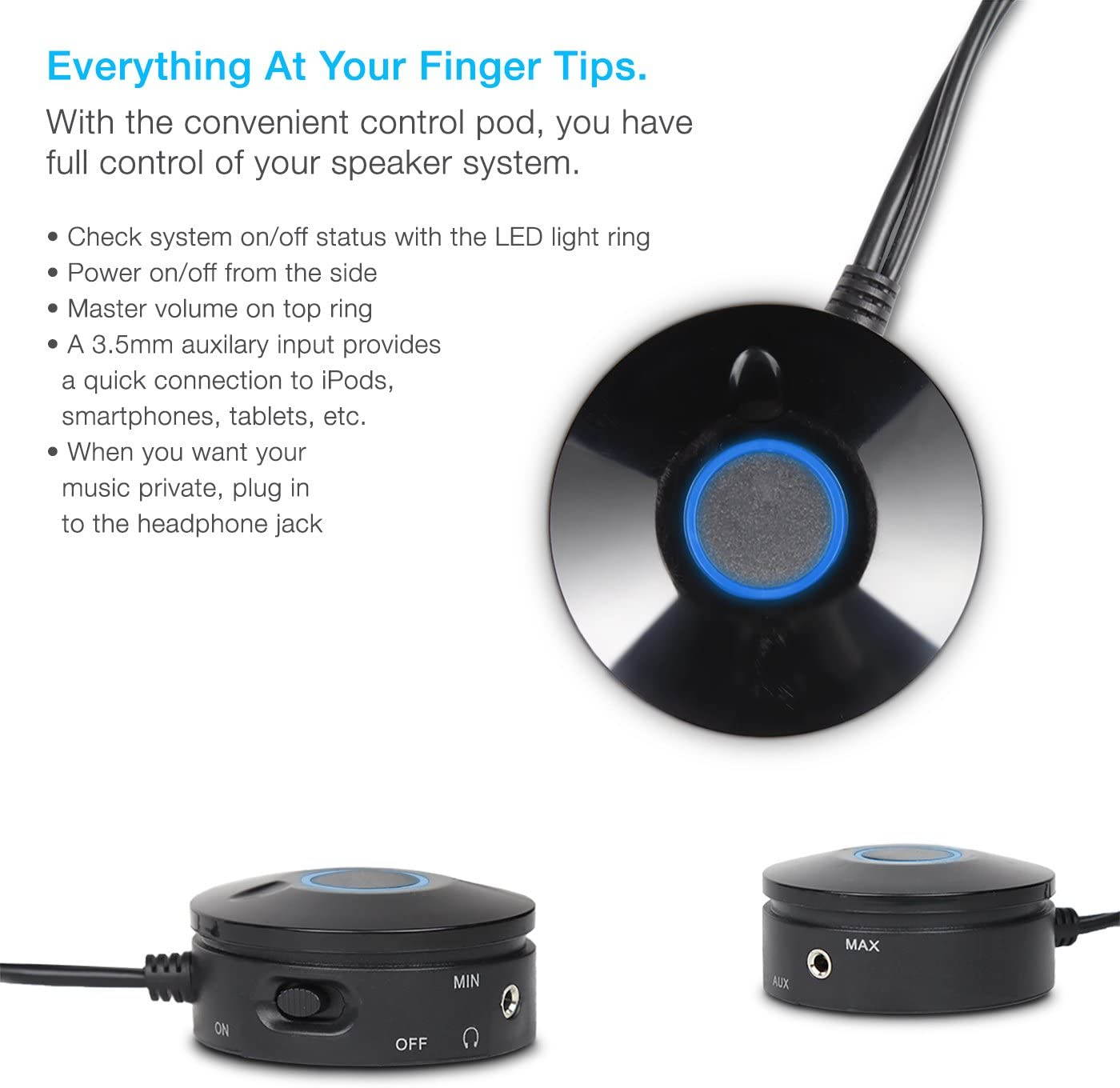 2.1 Subwoofer Speaker System with 18W of Power &ndash; Great for Music, Movies, Gaming, and Multimedia Computer Laptops