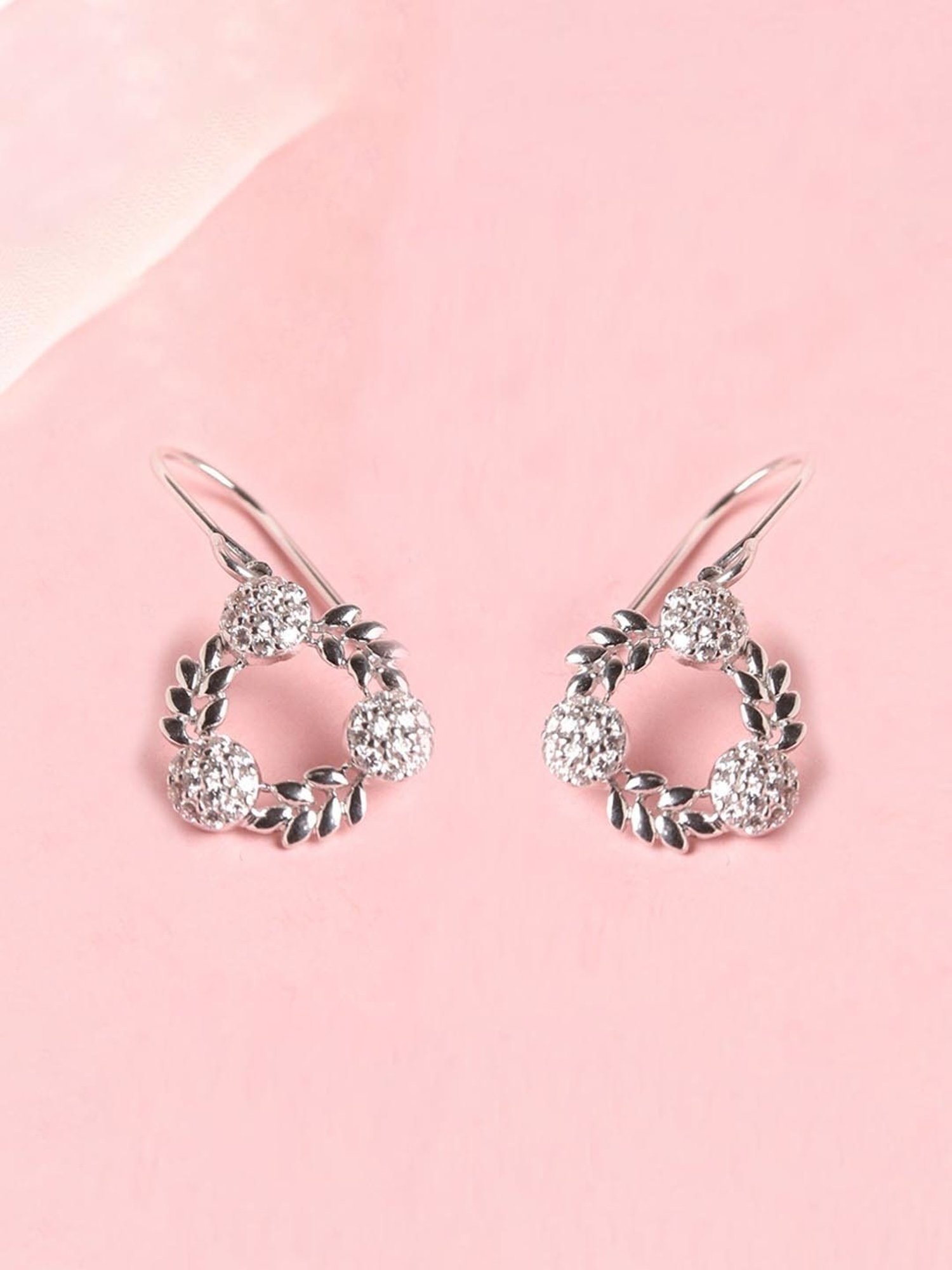 Clara 92.5 Sterling Silver Amla Earrings for Women