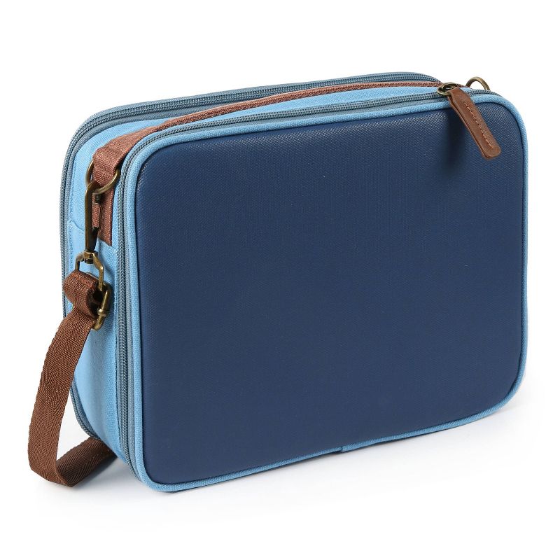 Arctic Zone Canvas Expandable Horizontal Lunch Box - Blue