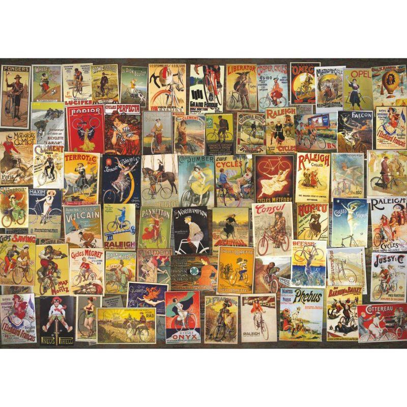 D-Toys Vintage Bicycle Collage Jigsaw Puzzle - 1000pc
