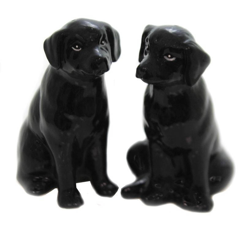 Tabletop 4.0" Black Labrador Salp/Pepper Dog Best Friend Loyal Cosmos Gifts Corp.  -  Salt And Pepper Shaker Sets