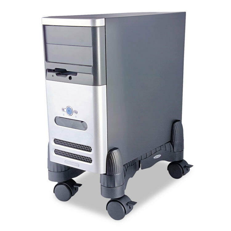 Kantek Mobile CPU Stand 4-1/2w x 16d x 7h Black CS200B