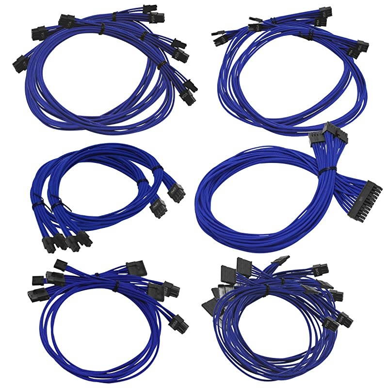 G2/G3/P2/T2 100-CU-1300-B9 Power Supply Cable Set (Individually Sleeved), Blue