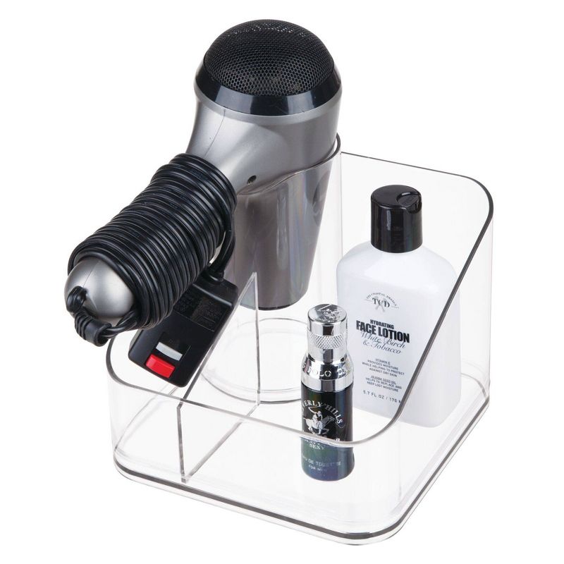 Clarity Counter Top Hair Dryer Holder Clear - iDESIGN