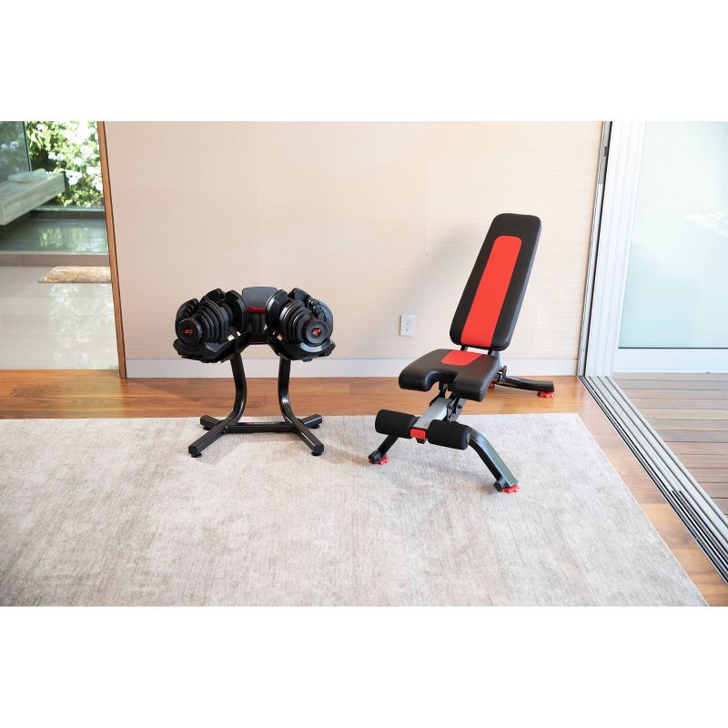 Bowflex SelectTech Dumbbell Stand with Media Rack - Black