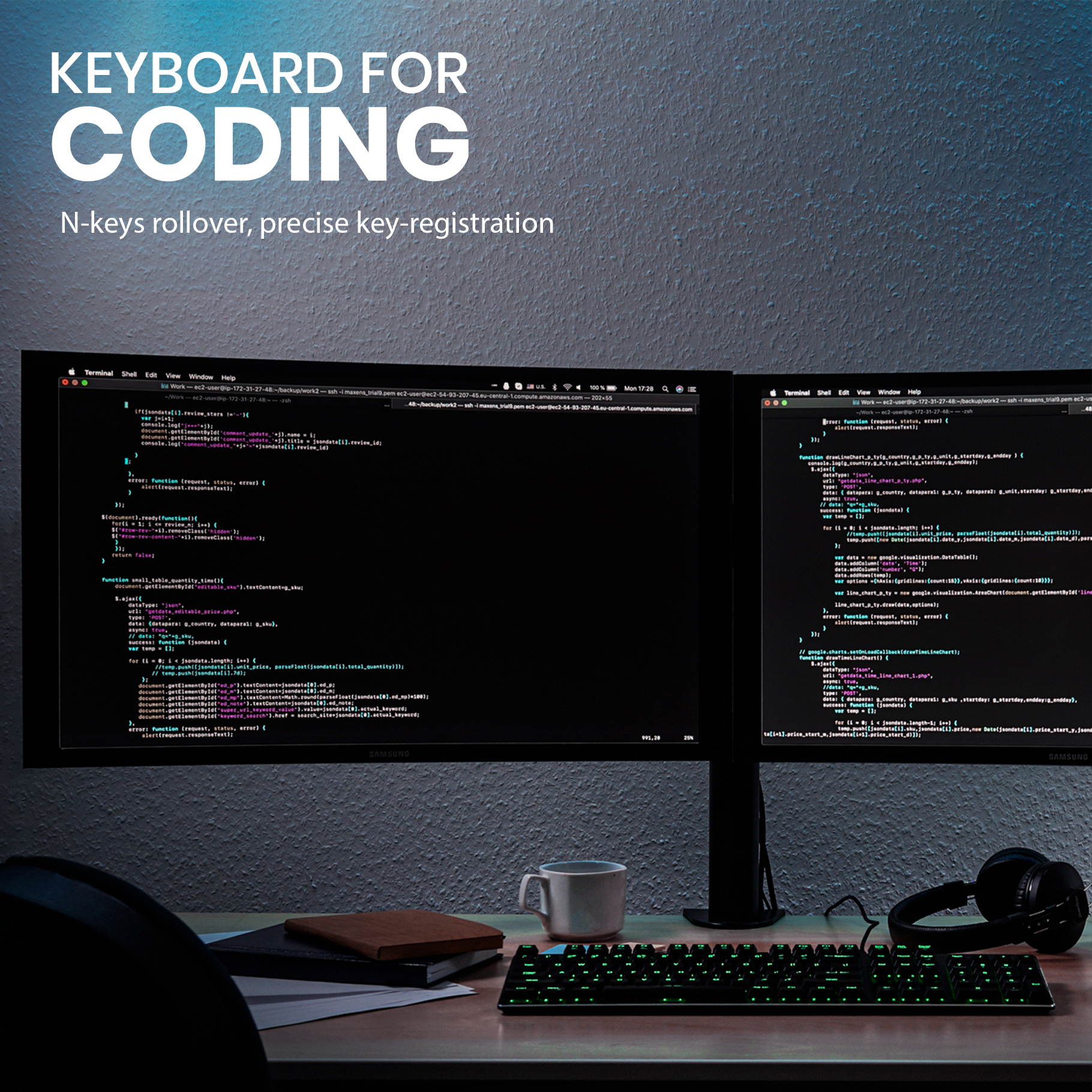 Perixx PERIBOARD-328 Full-Size Mechanical Keyboard with Kailh Low Profile Brown Switch, RGB Backlighting, Black