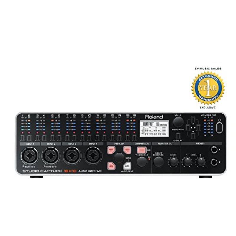 roland ua1610 studiocapture usb 2.0 audio interface with 1 year free extended warranty