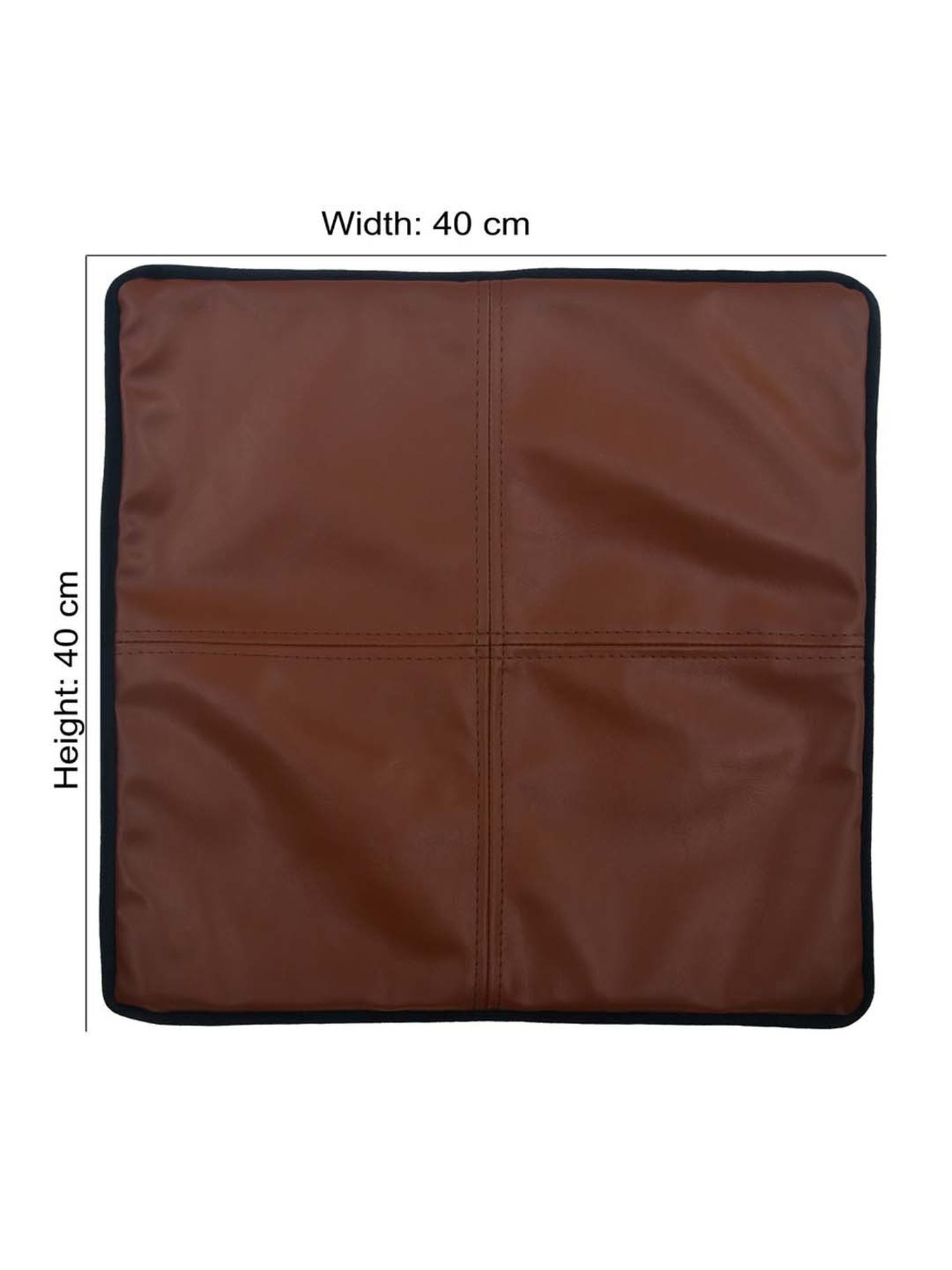 Swayam Red & White Cotton 60 cm x 60 cm Cushion Covers - Set of 5