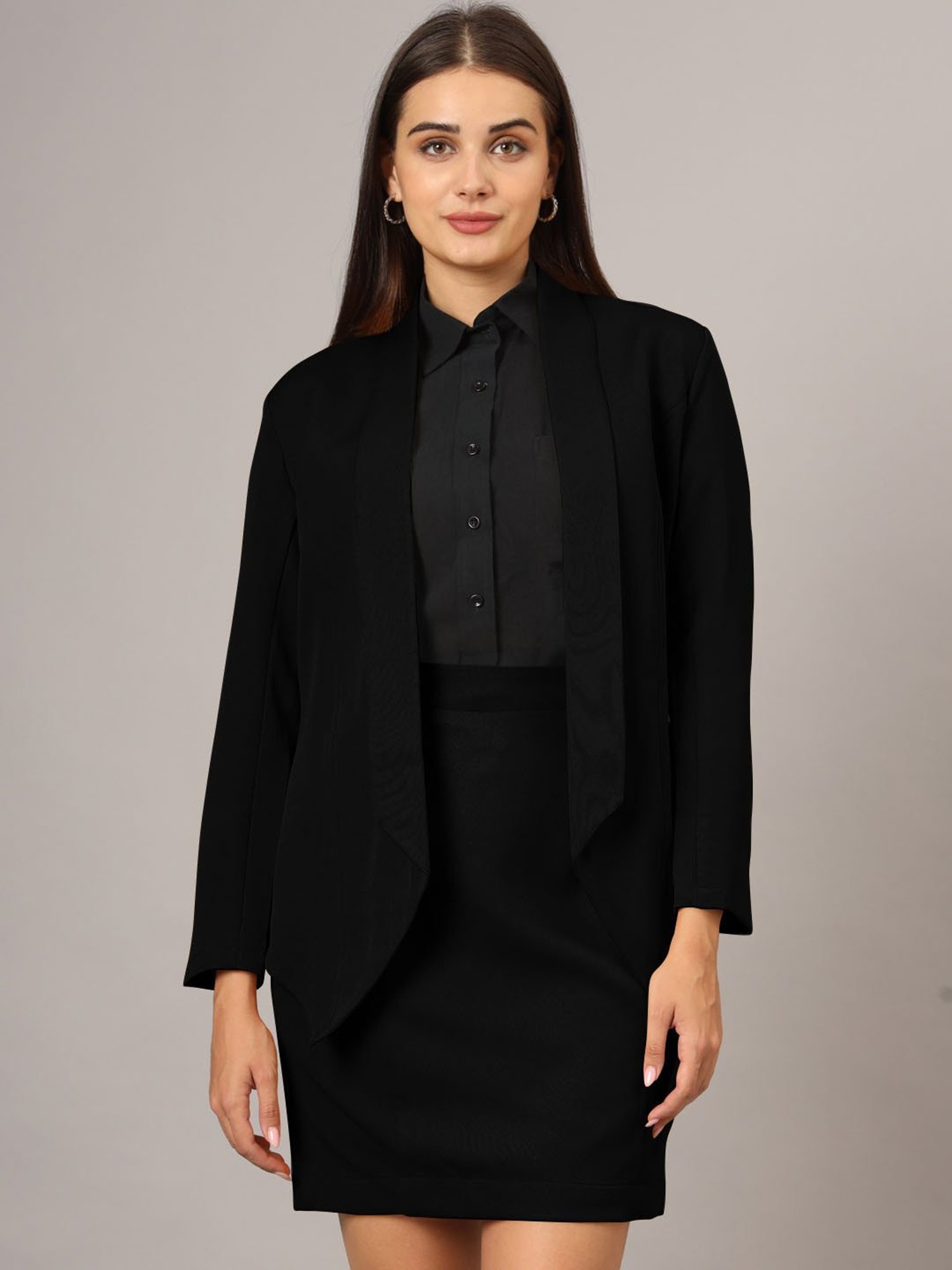 BRINNS Black Blazer With Skirt