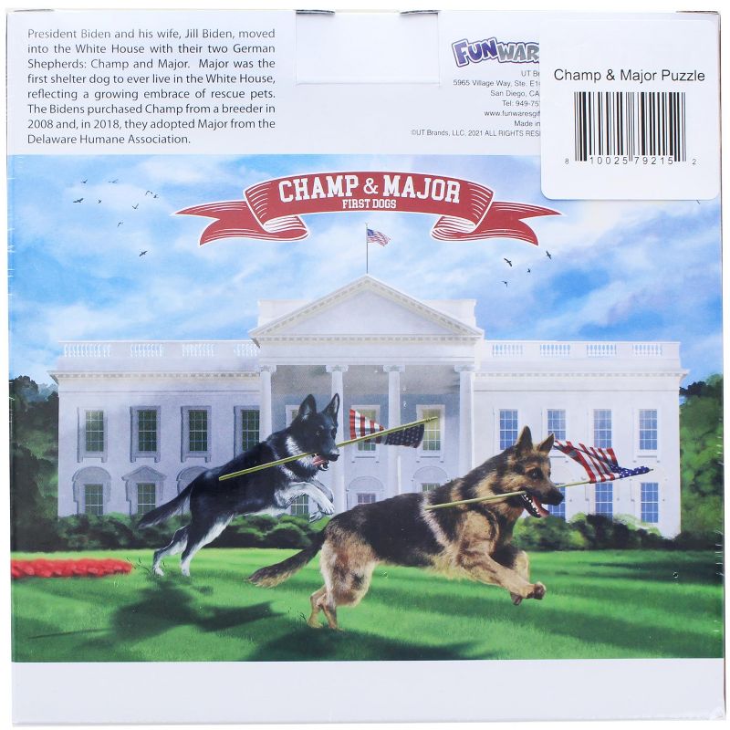 UT Brands First Dogs Champ and Major 1000 Piece Jigsaw Puzzle