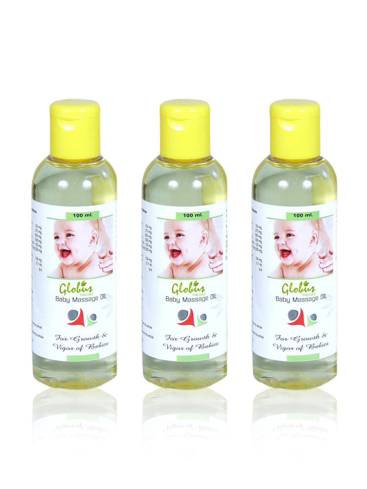 Globus Naturals Baby Massage Oil - Pack of 3