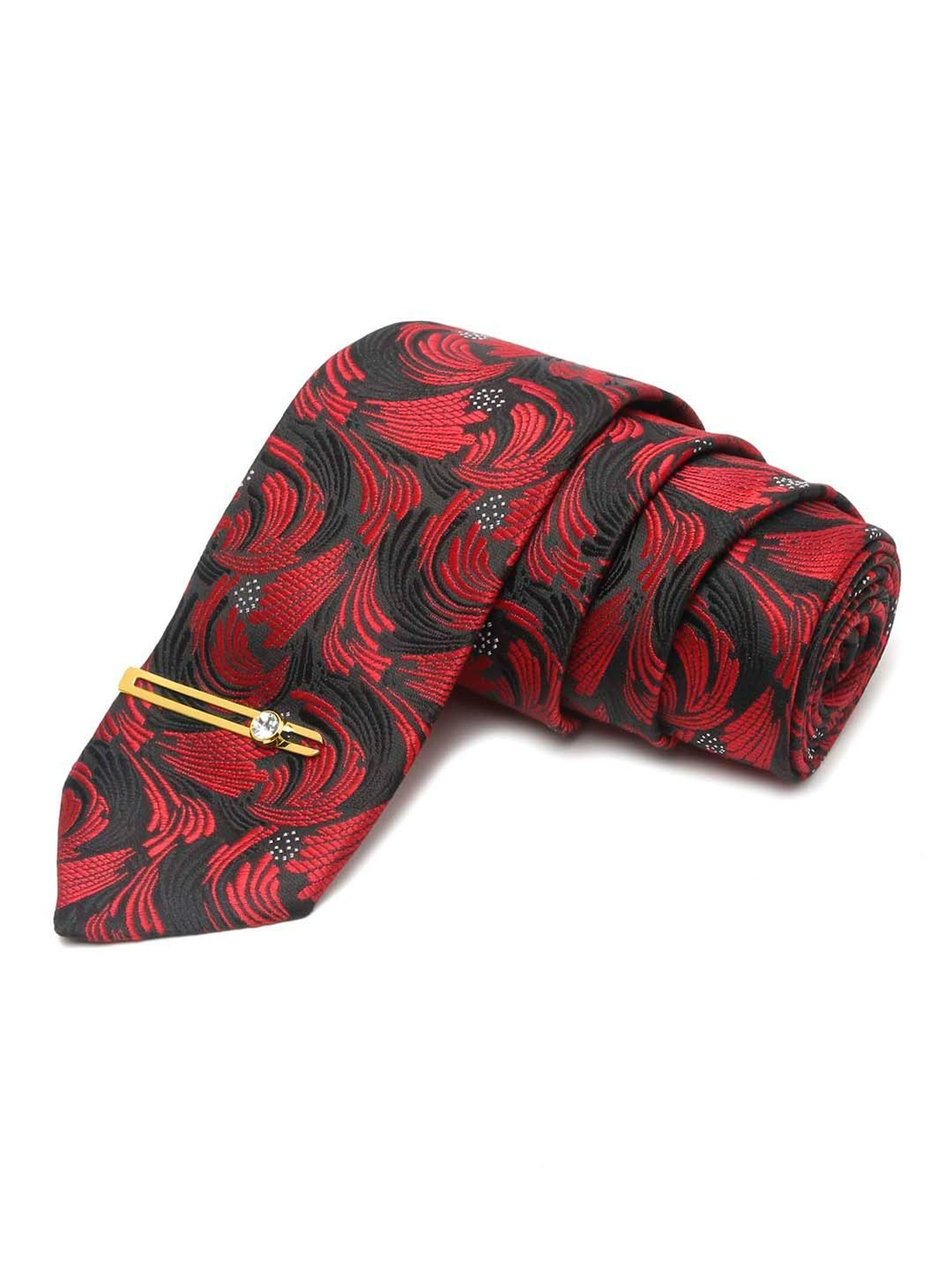 Louis Stitch Red Printed Necktie Gift Set - Set of 3