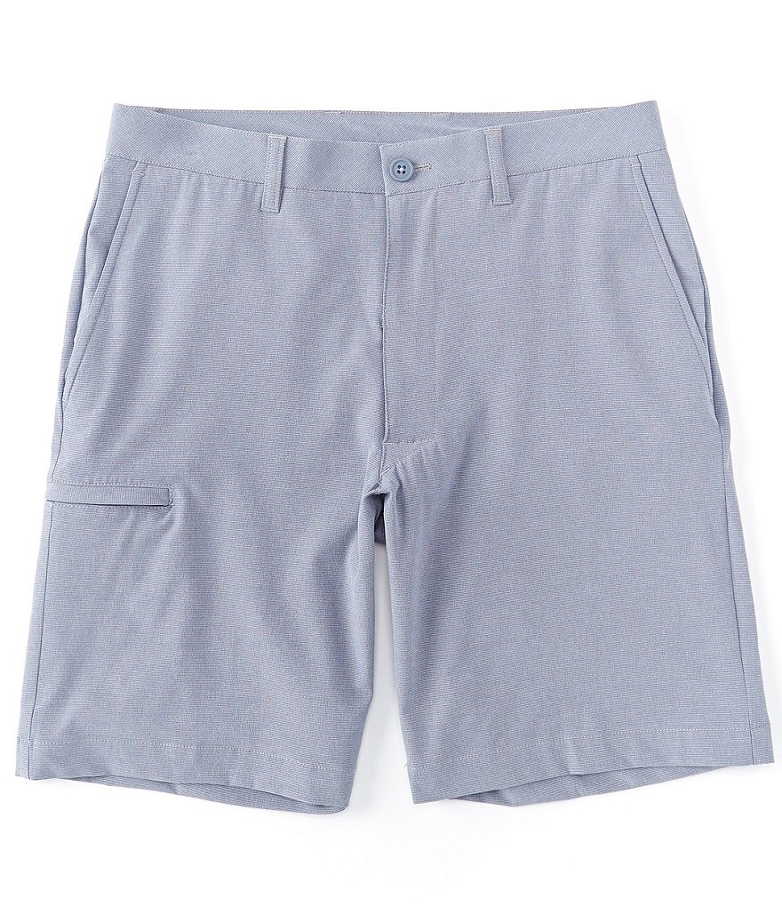 Caribbean Big and Tall 9#double; and 11#double; Inseam Knit Jacquard Shorts