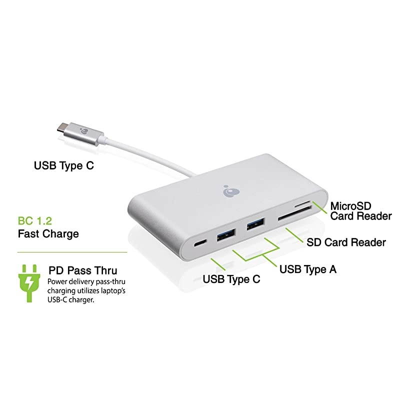 USB-C to SD/MicroSD USB-A Adapter, GUH3C84PD