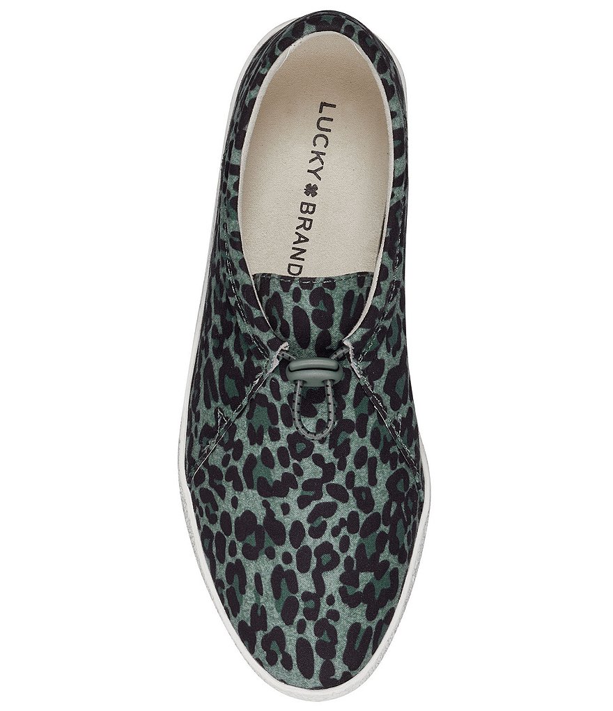 Lucky Brand Ebrun Leopard Print Toggle Casual Slip-Ons