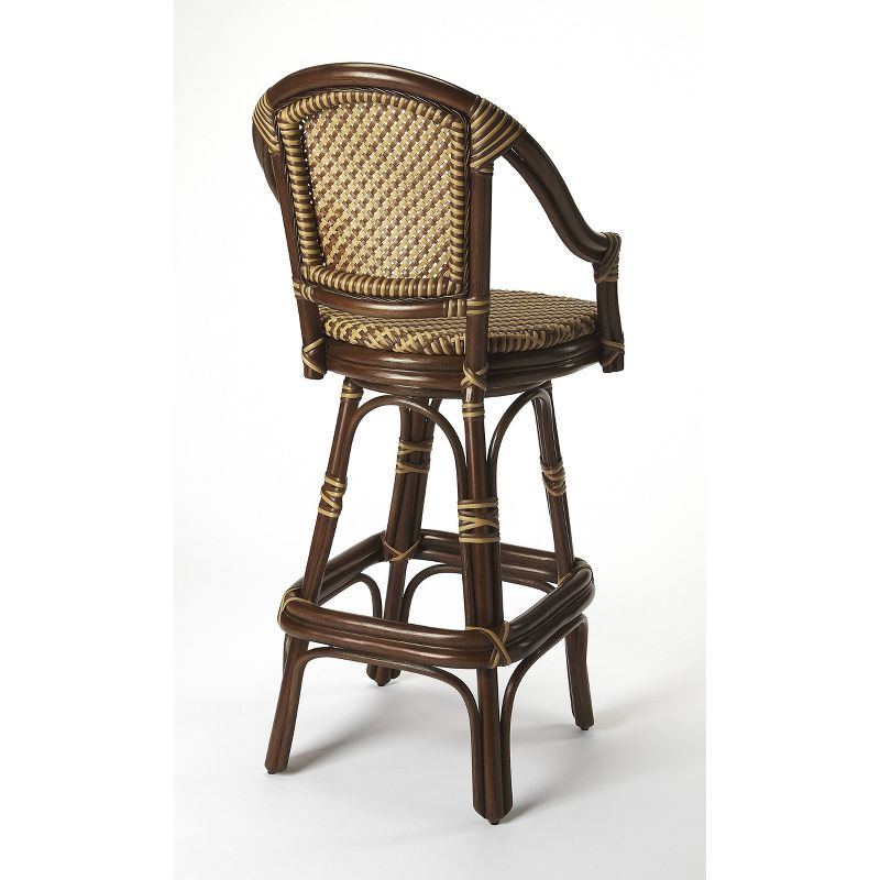 Renata Rattan Barstool Brown - Butler Specialty