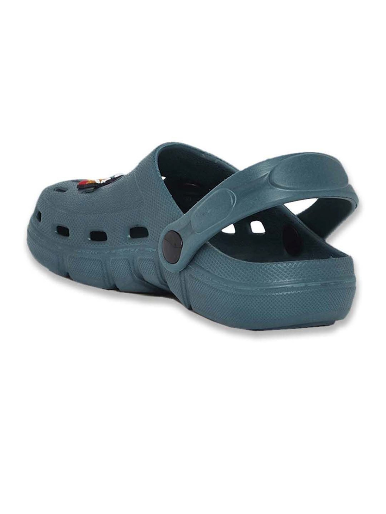 Yellow by Westside Blue & Grey Slingback Slides