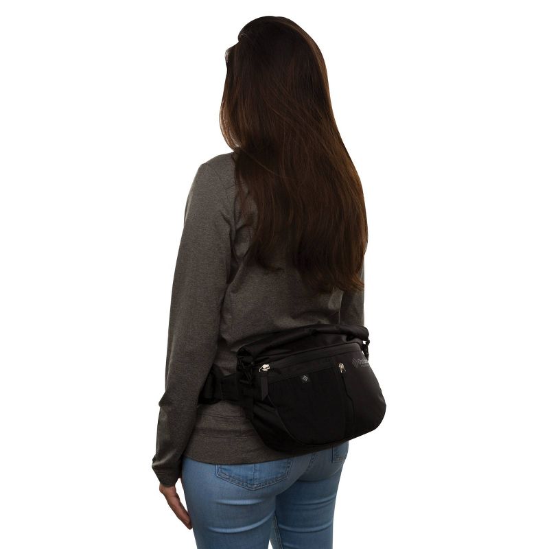 Outdoor Products Zion Roll Top Sling Waist Sling Pack - Black
