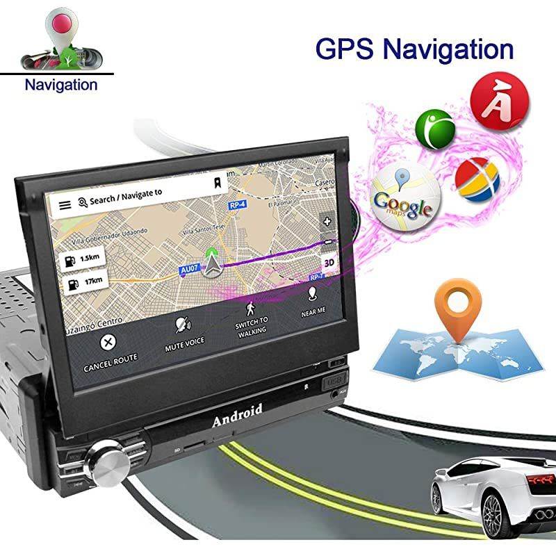 Car Navigation 7inch 1024x600 Super High Definition Digital Screen Built-in GPS 1.2G Quad Core Android 6.0 System Build-in WiFi 7 Color LED Backlight with Remote Control Manual CT0013