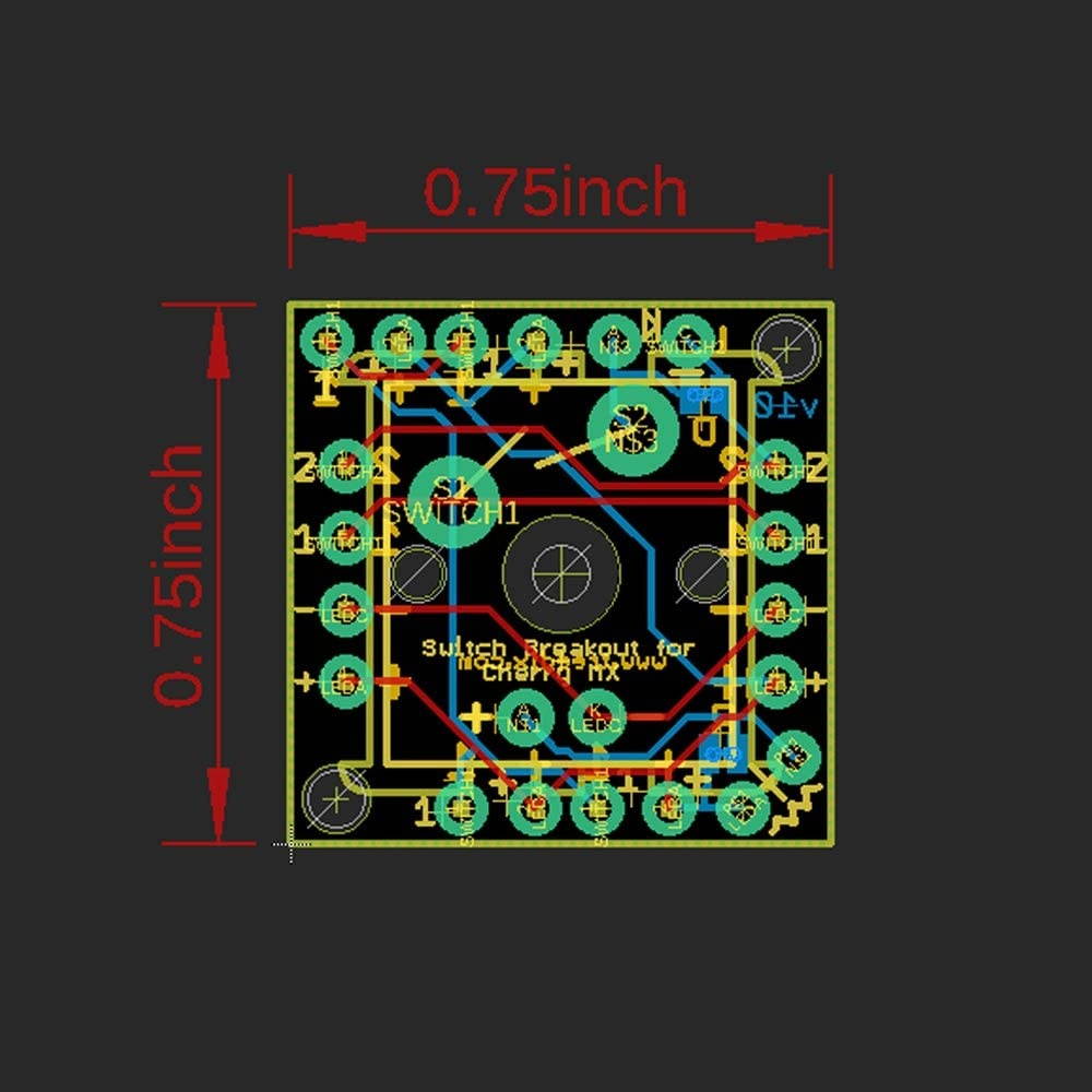 Treedix 9pcs Switch Breakout Prototype PCB Board Compatible with Cherry MX