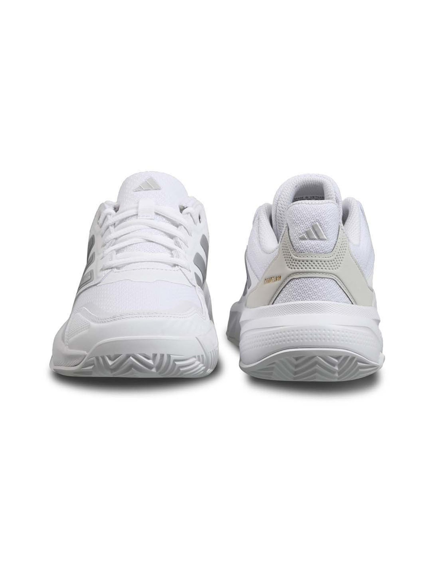 Adidas Women's CourtJam Control 3 White Tennis Shoes
