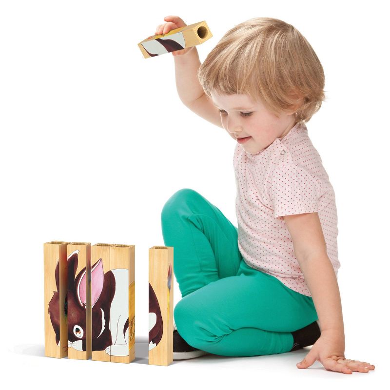 Quercetti Farm Wooden Puzzle - 4pk