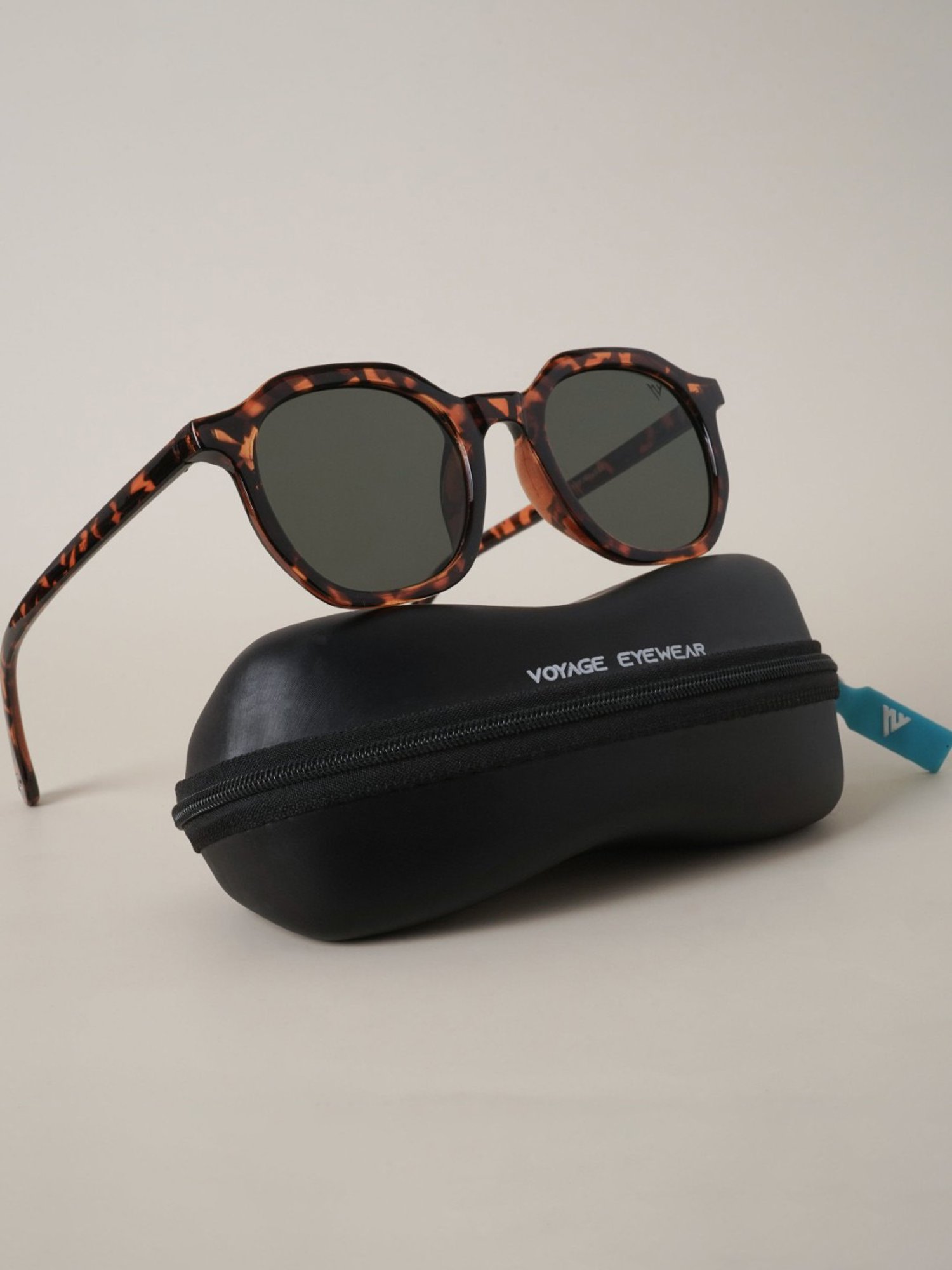 Voyage Green Round UV Protection Unisex Sunglasses