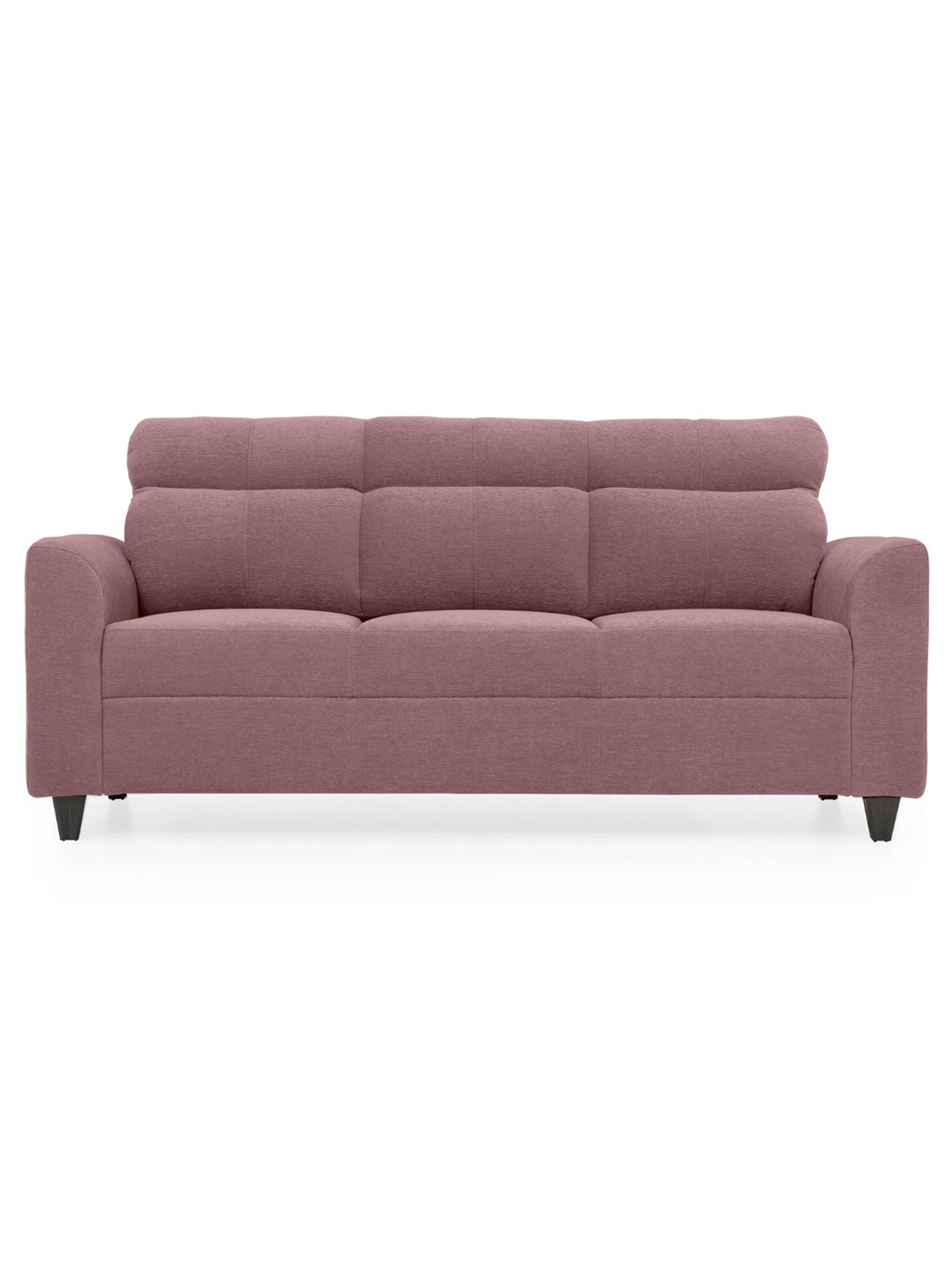 Duroflex Zivo Plus Pink Solid Wood 3 Seater Sofa Set
