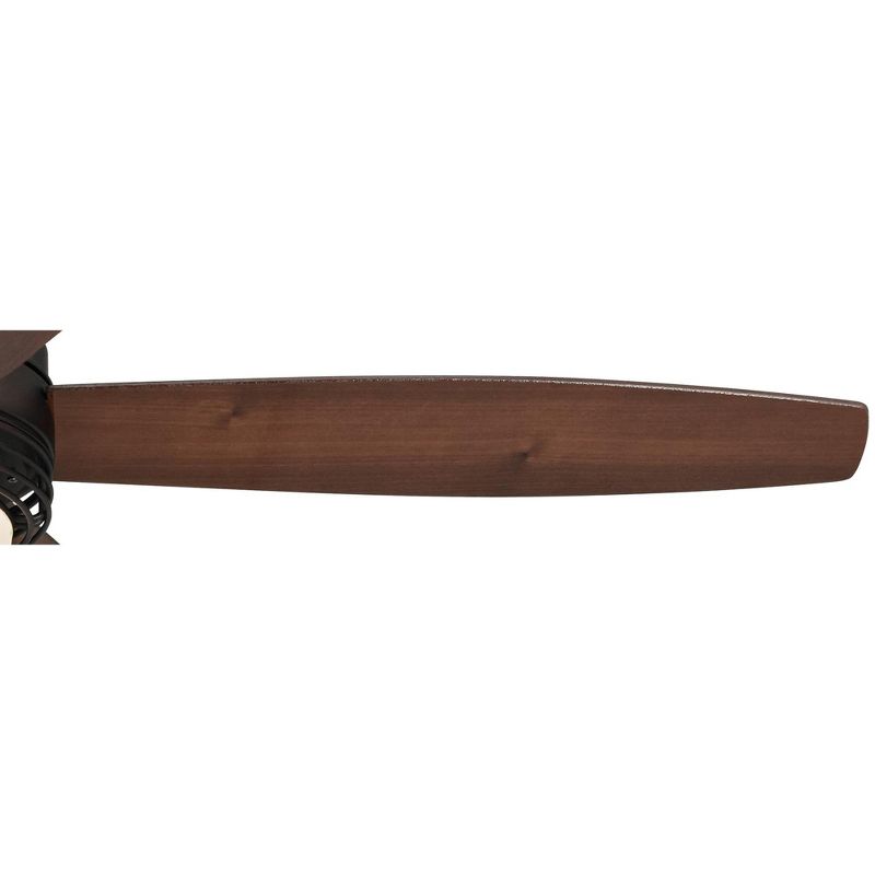 60" Casa Vieja Modern Outdoor Ceiling Fan with Light LED Remote Oil Brushed Bronze Reversible Blades Damp Rated for Patio Porch