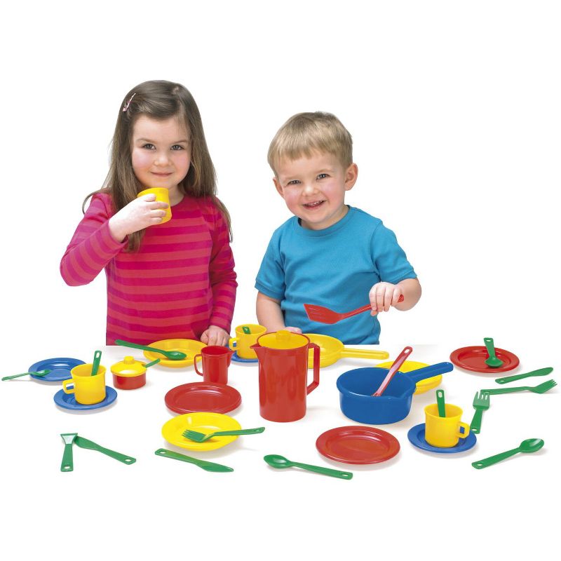 Melissa & Doug 11-Piece Brew and Serve Wooden Coffee Maker Set - Play Kitchen Accessories