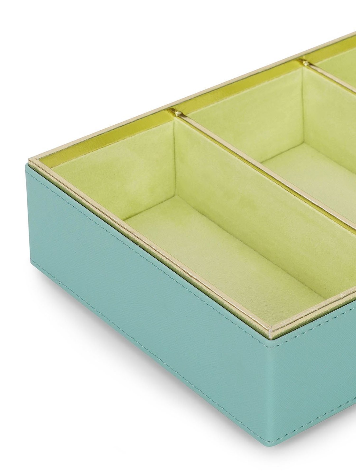 Pure Home and Living Blue Faux Leather Organisers