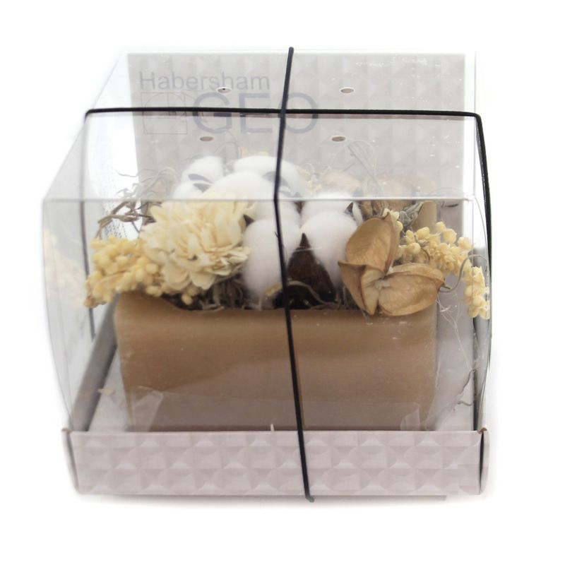 Habersham Candle 4.25" Cotton Gin Wax Pottery Flameless Home Fragrance