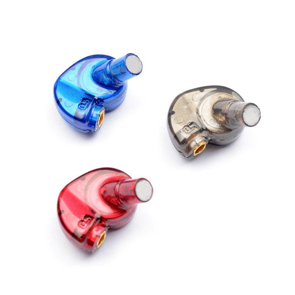 OKCSC DD4 Dynamic Hybrid Earphones Bluetooth In Ear Earbud Headphones HIFI Stereo MMCX Re-cable Built-in Microphone V4.1 (Blue)