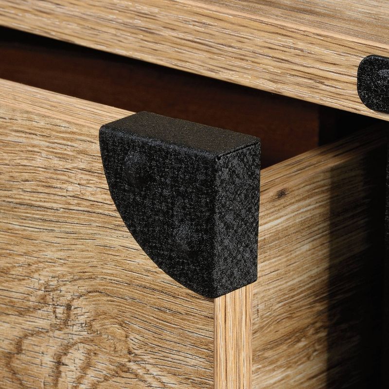 Steel River Side Table Distressed Brown - Sauder