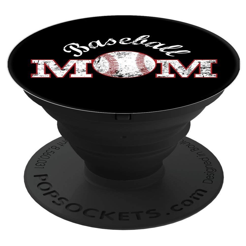 Baseball Mom Black PopSockets Stand for Smartphones and Tablets