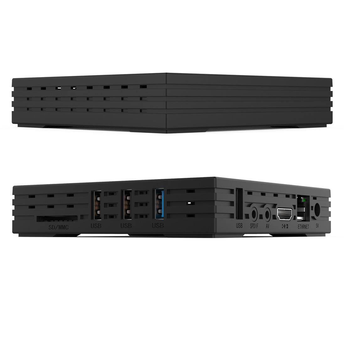 H96 Max+ 4K Ultra HD Full HD Media Player Smart TV BOX with Remote Controller, Android 9.0, RK3328