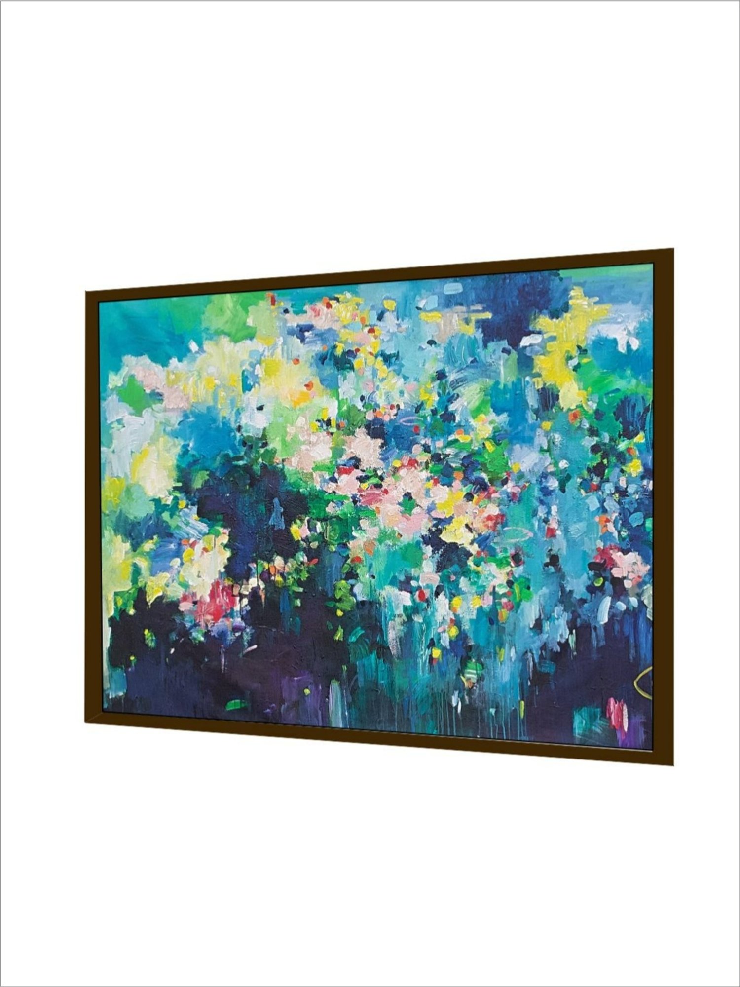 The Art House Abstract Multicolor Canvas Painting