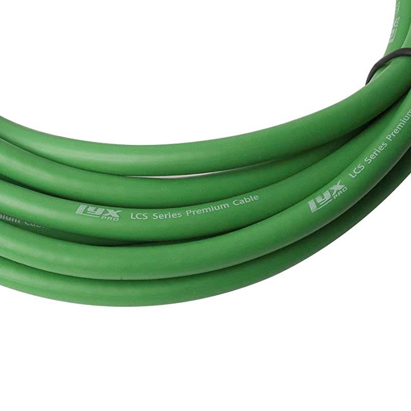 15 Feet XLR Microphone Cable Balanced Male to Female 3 Pin Mic Cord for Powered Speakers Audio Interface Professional Pro Audio Performance and Recording Devices Green