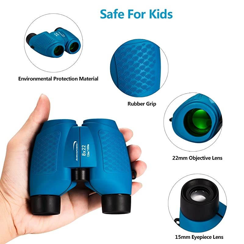 Compact Fixed Focus Binoculars for Kids Gifts for 47 Year Old Boys Girls614 Year Old Top Girls Boys Toys for Kids Teen Child Christmas Gifts Blue