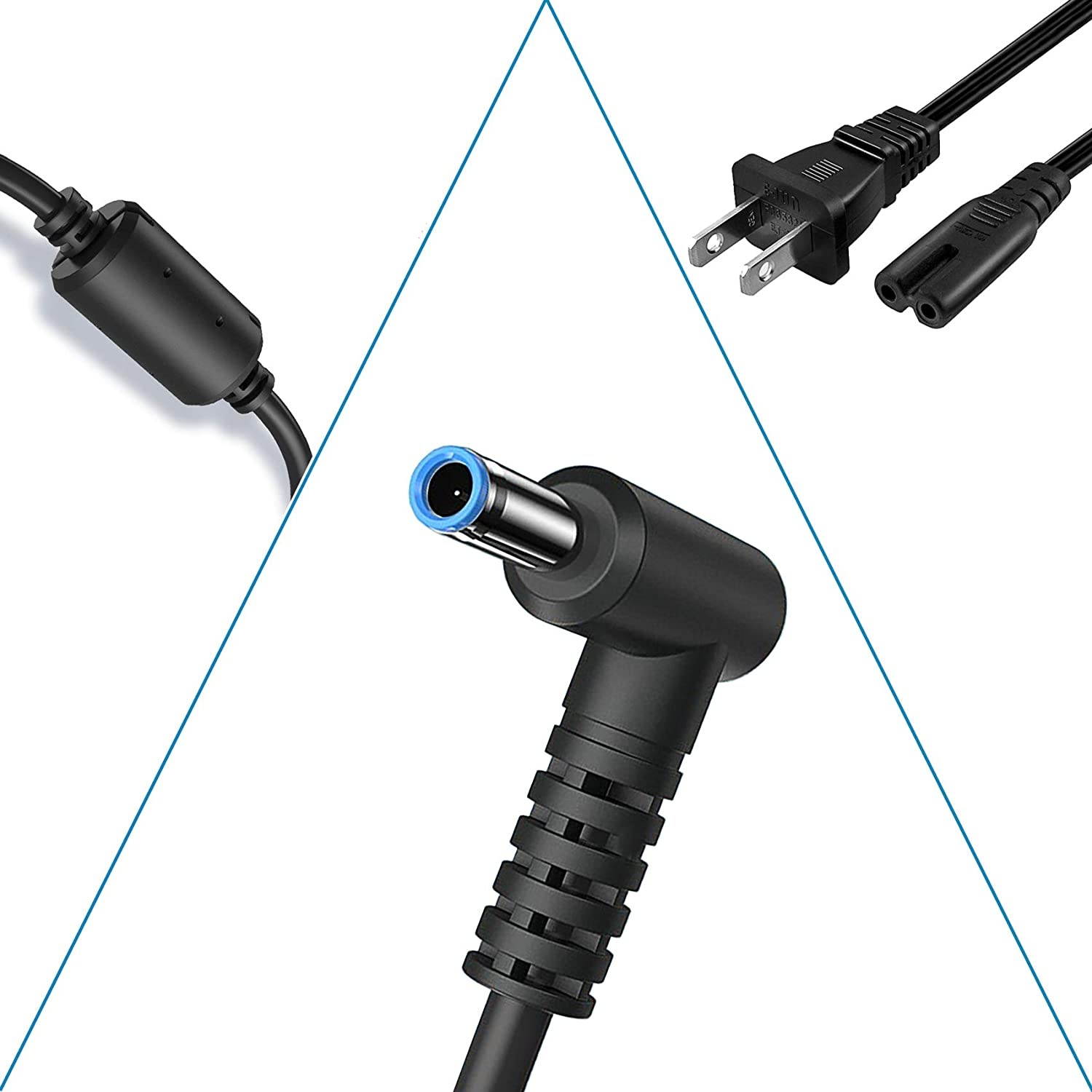 45W Laptop Charger for HP Envy X360 Charger 13-y013cl 13-y023cl 13-y034cl 13-y044cl 13-y073nr 15-j050us 15-u010dx 15-u011dx 15-u110dx 15-u111dx 15-u170ca 15m-cn0012dx AC Adapter Power Supply Cord