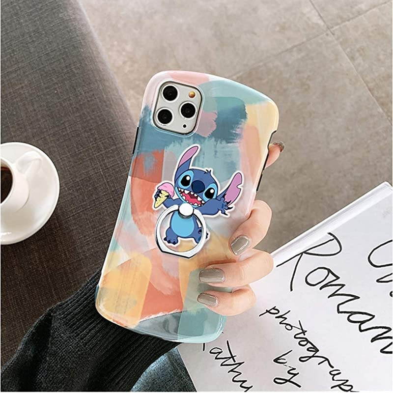 Phone Ring Holder Stand,Stitch Phone Ring Stand Holder 360 Rotation Finger Ring Grip Stand for Cellphones,Smartphones and Tablets