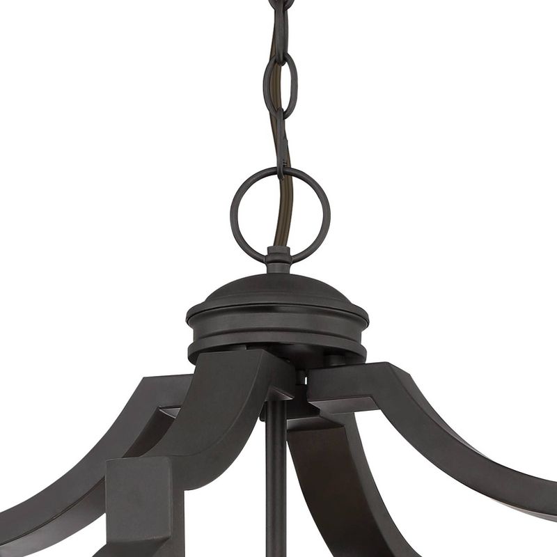 Regency Hill Bronze Ornate Cage Pendant Chandelier 25 1/4" Wide 8-Light Fixture for Dining Room House Foyer Kitchen Entryway