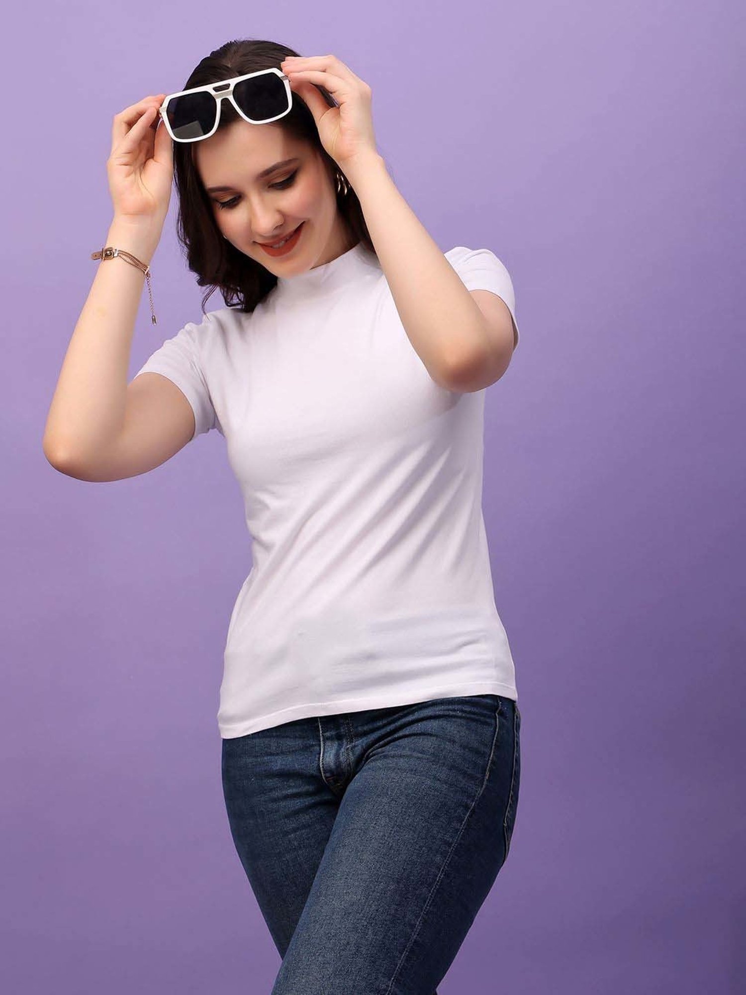 Cation White Plain Top