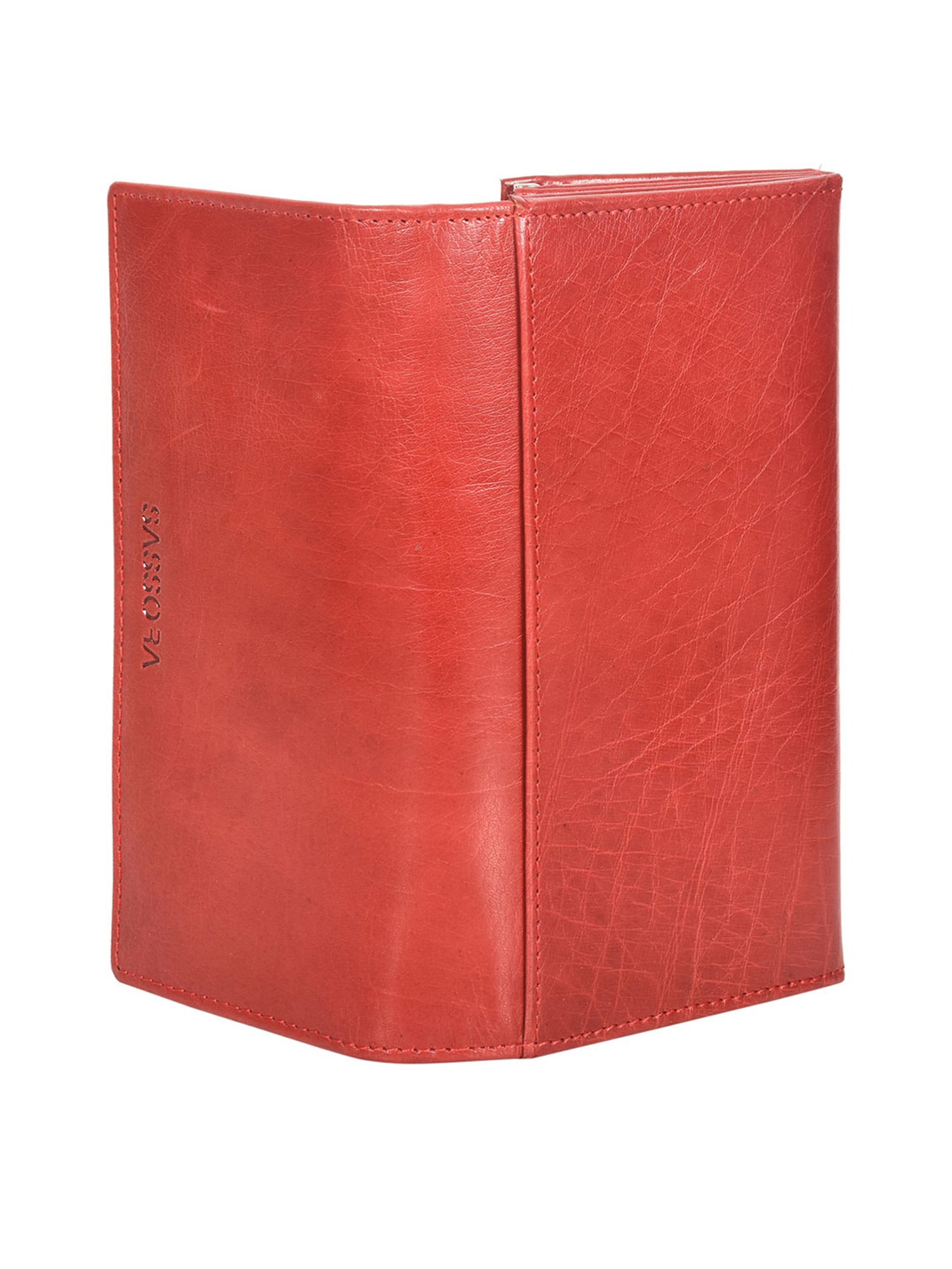 SASSORA Red Solid Rfid Wallet for Women