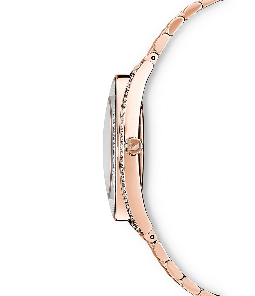Swarovski Crystalline Aura Rose Gold Bracelet Watch