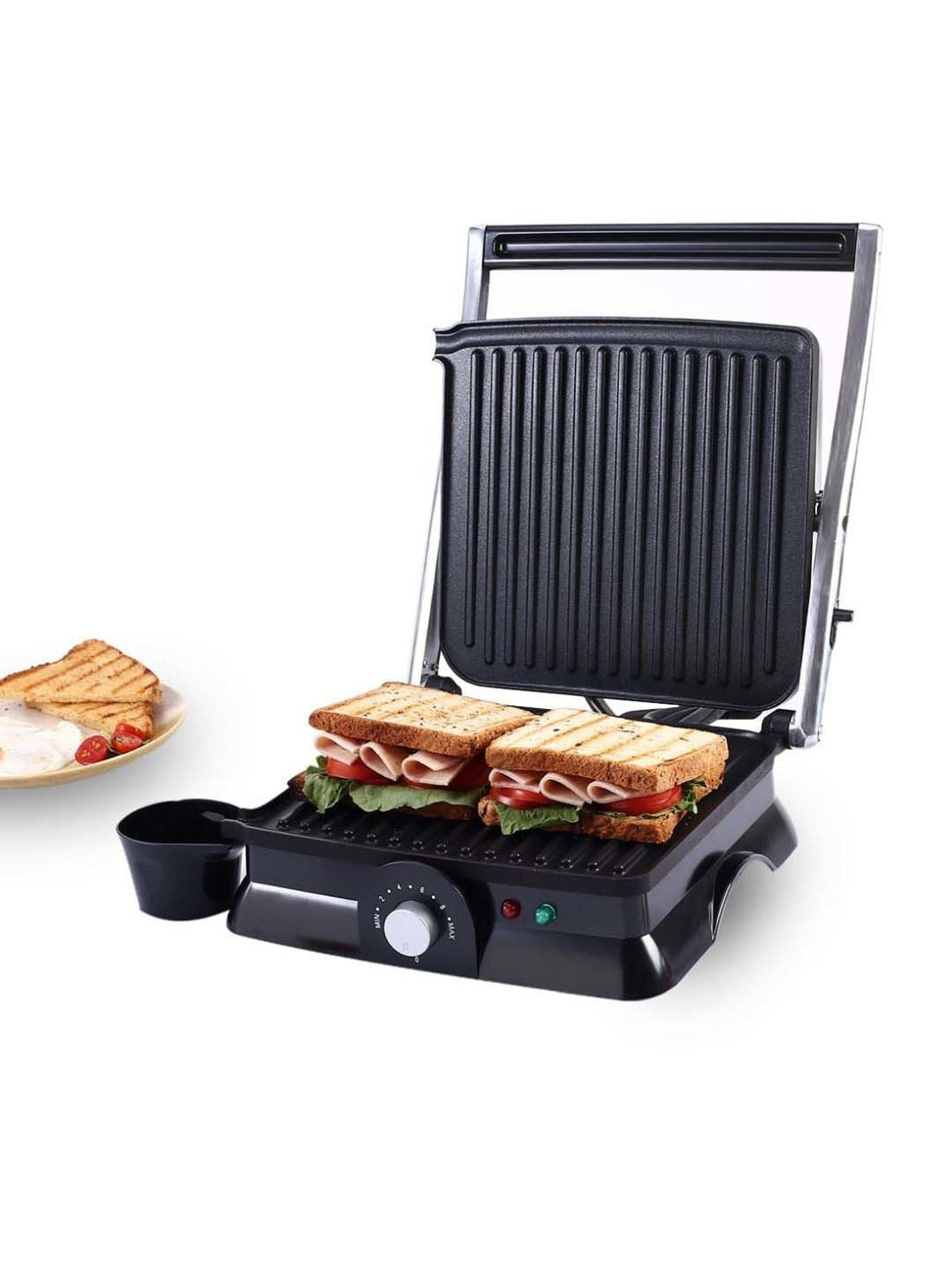 Wonderchef Sanjeev Kapoor Tandoor Family Size Electric Grill & Sandwich Maker (1600W,Black & Silver)