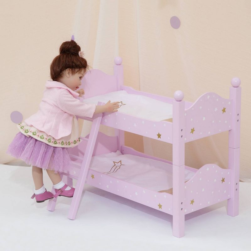 Olivia's Little World - Twinkle Stars Princess 18" Doll Double Bunk Bed