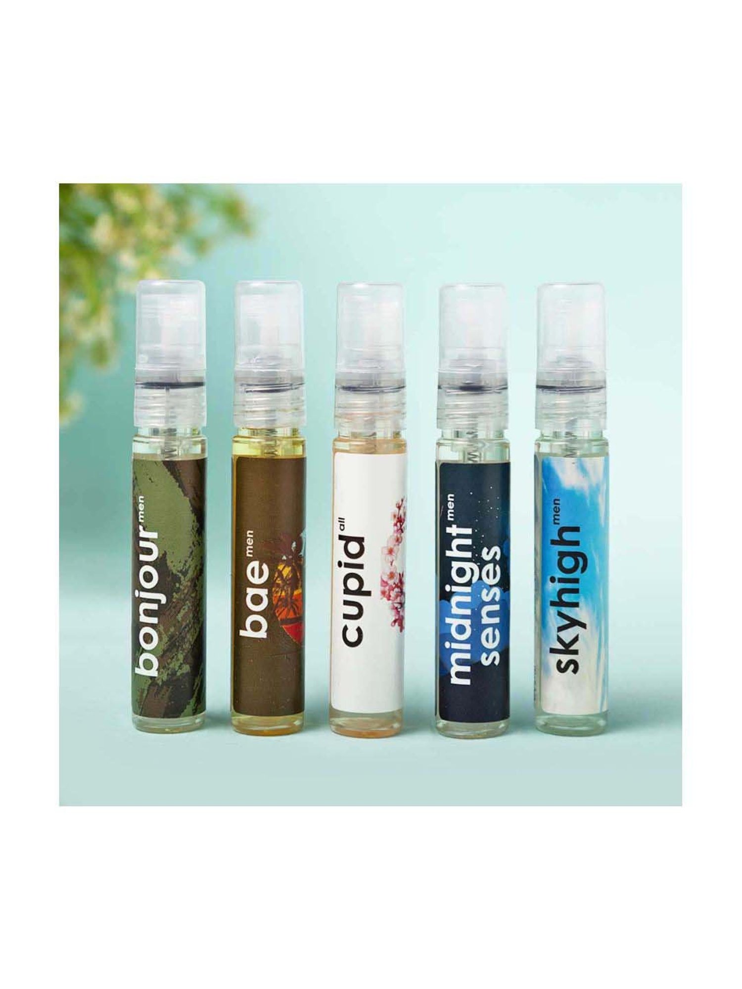Adiveda Natural Perfume Trial Set of 5 For Men