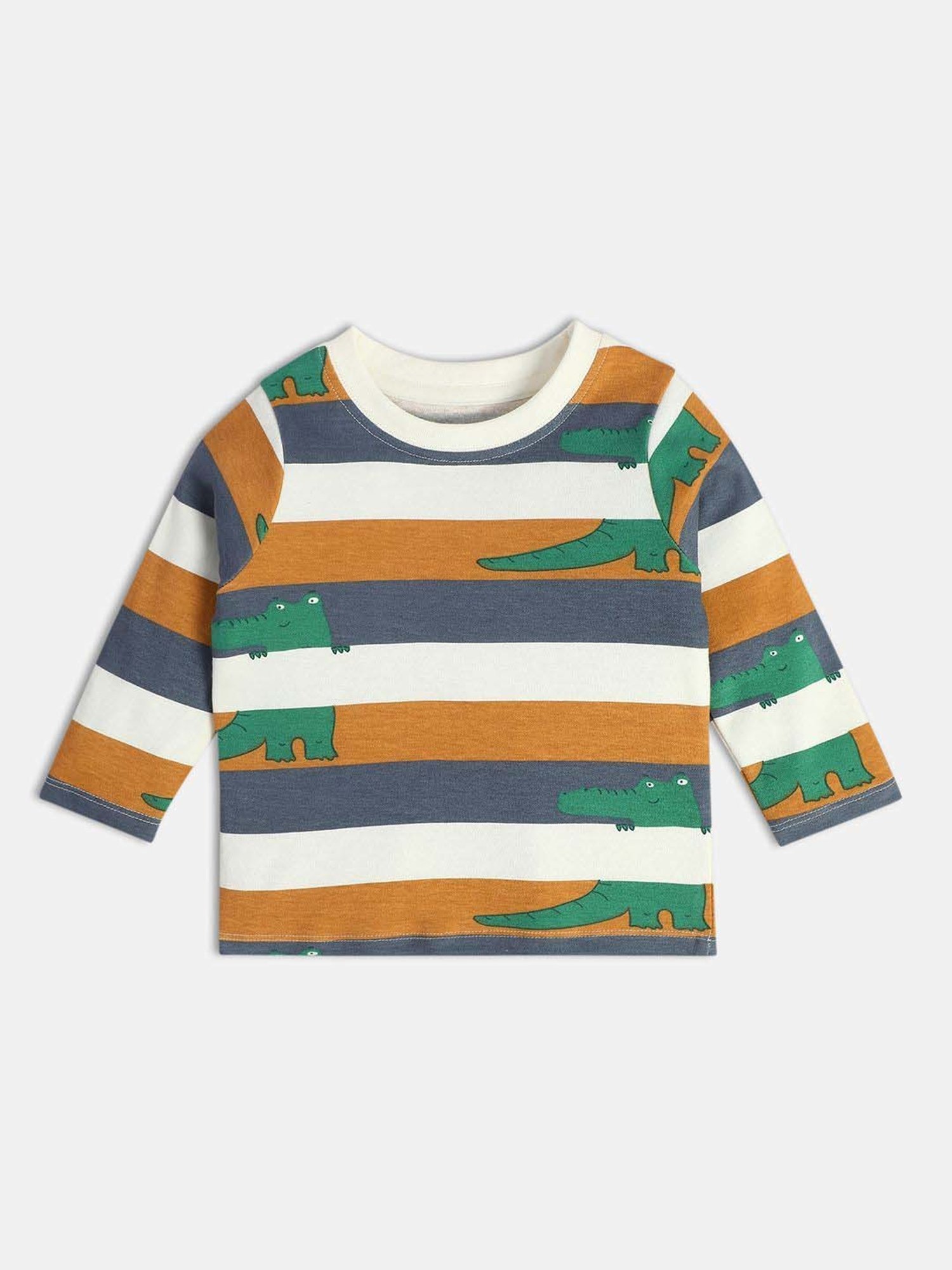 Ed-a-Mamma Baby Green Printed T-Shirt